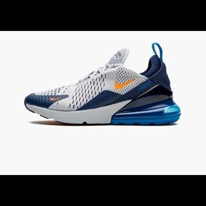 Nike Air Max 270 Grey and Orange Size 6Y